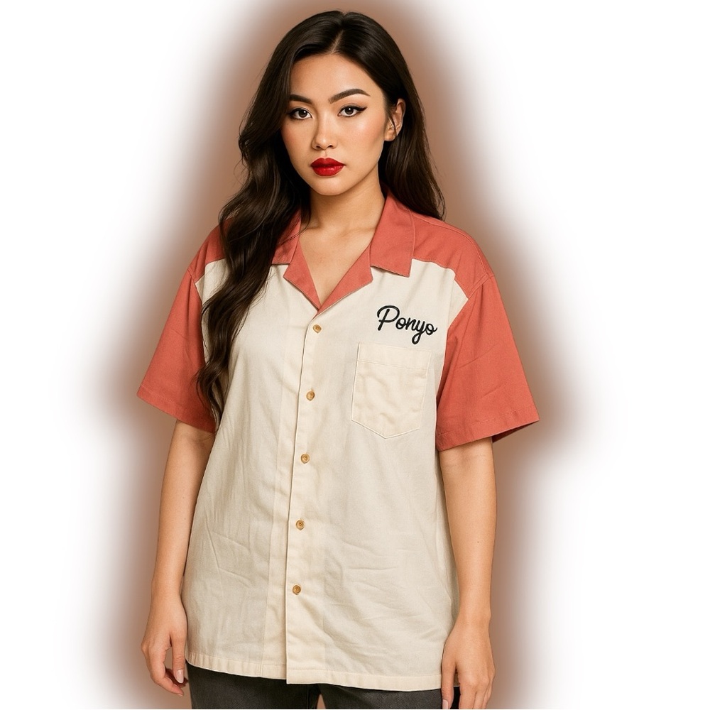 Studio Ghibli Ponyo Boat Scene Woven Shirt